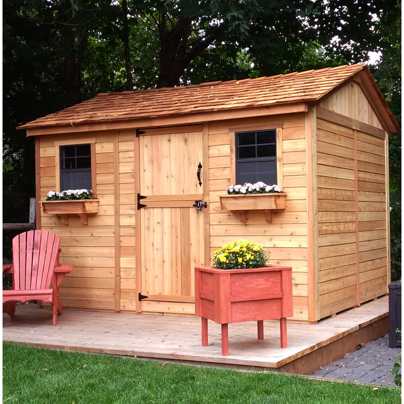 outdoor living today cabana 12 ft. w x 8 ft. d wood